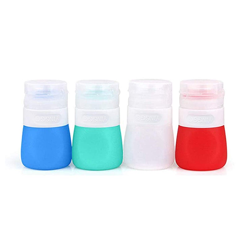 YINGGG Squeeze Portable Salad Dressing Container to Go Bottles for Sauces, Mini Salad Dressing Bottlesï¼ŒLeakproof Condiment Storage Bottle, Mini Ketchup Bottle Dressing to Go for Lunch set of 4 (37ML) - Image 1